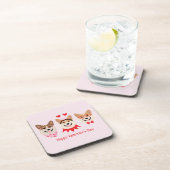 ハッピーヴァレンティーンズデイペンブロークウェルシュコーギードッグ コースター (右側)