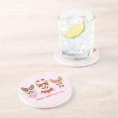 ハッピーヴァレンティーンズデイペンブロークウェルシュコーギードッグ コースター (側面)