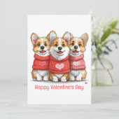 ハッピーヴァレンティーンズデイペンブロークウェルシュコーギードッグ シーズンカード (スタンド正面)