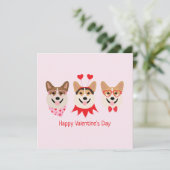 ハッピーヴァレンティーンズデイペンブロークウェルシュコーギードッグ シーズンカード (スタンド正面)