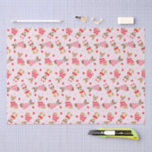 ハッピーヴァレンティーンズデイペンブロークウェルシュコーギードッグ 薄葉紙 (クラフト)