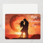 ハッピーヴァレンティーンズデイホリデーカード シーズンカード (正面/裏面)