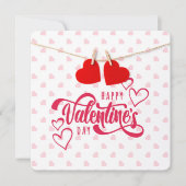 ハッピーヴァレンティーンズデイホリデーカード シーズンカード (正面)