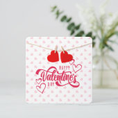 ハッピーヴァレンティーンズデイホリデーカード シーズンカード (スタンド正面)