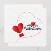 ハッピーヴァレンティーンズデイホリデーカード シーズンカード (正面/裏面)