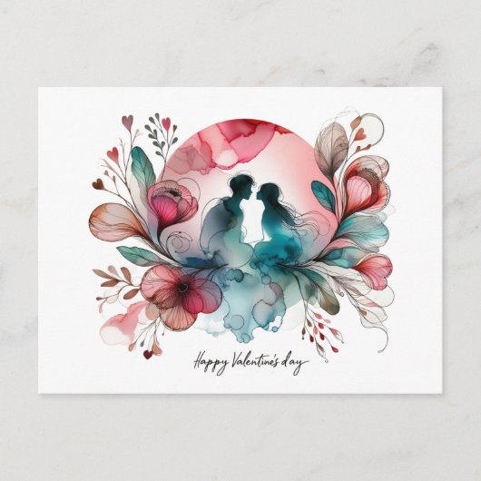 ハッピーヴァレンティーンズデイポストカード ポストカード (正面)