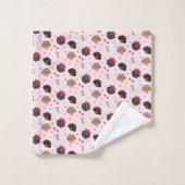 ハッピーヴァレンティーンズデイマルティプードッグ バスタオルセット (ウォッシュタオル)