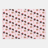 ハッピーヴァレンティーンズデイマルティプードッグ ラッピングペーパーシート (正面3)