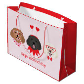 ハッピーヴァレンティーンズデイマルティプードッグ ラージペーパーバッグ (裏面アングル)