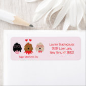 ハッピーヴァレンティーンズデイミニゴールデンドールドードルドッグス ラベル (インサイチュ)