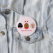 ハッピーヴァレンティーンズデイミニゴールデンドールドードルドッグス 缶バッジ (インサイチュ)