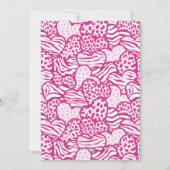 ハッピーヴァレンティーンズデイライトピンクジャングルハート写真 シーズンカード (裏面)