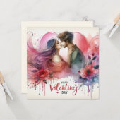 ハッピーヴァレンティーンズデイラブカード カード (正面/裏面インサイチュ)