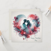 ハッピーヴァレンティーンズデイラブカード カード (正面/裏面インサイチュ)