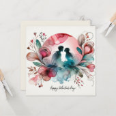 ハッピーヴァレンティーンズデイラブカード カード (正面/裏面インサイチュ)