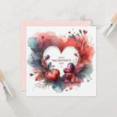 ハッピーヴァレンティーンズデイラブカード カード (正面/裏面インサイチュ)