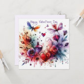 ハッピーヴァレンティーンズデイラブカード カード (正面/裏面インサイチュ)