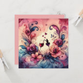 ハッピーヴァレンティーンズデイラブカード カード (正面/裏面インサイチュ)