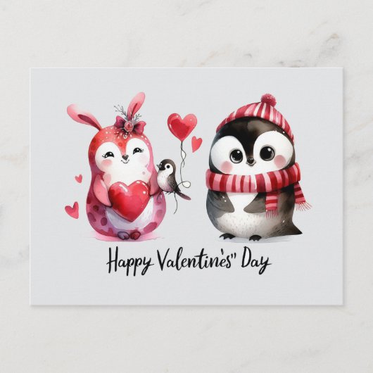 ハッピーヴァレンティーンズデイラブカード ポストカード (正面)