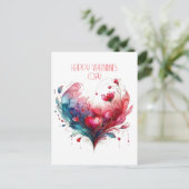 ハッピーヴァレンティーンズデイラブカード ポストカード (スタンド正面)