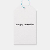 ハッピーヴァレンティーンズデイラブバーズピンクハートリース ギフトタグ (裏面)