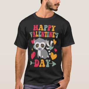 ハッピーヴァレンティーンズデイレムールハートラブグルーヴィ Tシャツ
