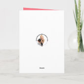 ハッピーヴァレンティーンズデイ名前をカスタムするキュートオレンジ虎猫 シーズンカード (裏面)