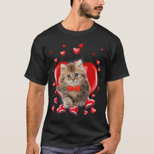ハッピーヴァレンティーンズデイ子猫Vデイ Tシャツ