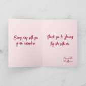 ハッピーヴァレンティーンズデイ小妖精や小人ズとハート カード (内部)