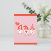 ハッピーヴァレンティーンズデイ格言レッド ポストカード (スタンド正面)