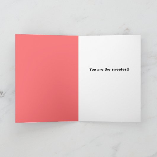 ハッピーヴァレンティーンズデイ素晴らし姪かわいいカップケーキ シーズンカード (内部)