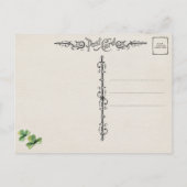 ハッピーヴィンテージアイリッシュチルドレンズセントパトリックの日 ポストカード (裏面)