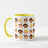 ハッピーヴィンテージキッズカワイイレトロスタイル マグカップ (左)