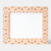 ハッピーヴィンテージフローラルパターン刻印フレーム レーザー彫刻フレーム (正面)