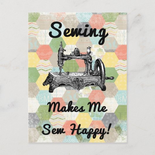 ハッピーヴィンテージ裁縫 ポストカード (正面)