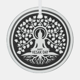 ハッピーヴェサックの日 ガラスオーナメント