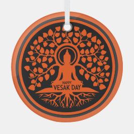 ハッピーヴェサックの日 ガラスオーナメント