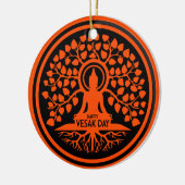 ハッピーヴェサックの日 セラミックオーナメント (左)