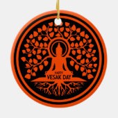 ハッピーヴェサックの日 セラミックオーナメント (裏面)