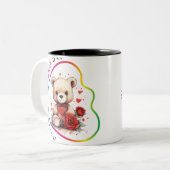 ハッピーヴェレンタインの日 – アマラスウィスパーズ ツートーンマグカップ (正面左)