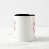 ハッピーヴェレンタインの日 – スウィートアートのキス ツートーンマグカップ (中央)