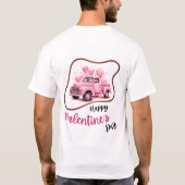 ハッピーヴェレンタインの日 – 優しい圧痛 Tシャツ (裏面)