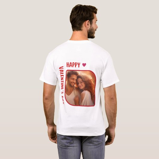 ハッピーヴェレンタインの日 – 求婚者 Tシャツ (裏面フル)