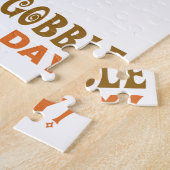 ハッピー七面鳥の一日の感謝祭 ジグソーパズル (側面)