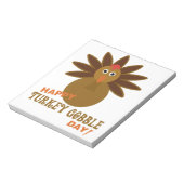 ハッピー七面鳥の一日の感謝祭 ノートパッド (回転)