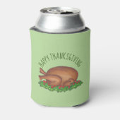 ハッピー七面鳥の日サンクスギビングディナークランベリー 缶クーラー (缶裏面)