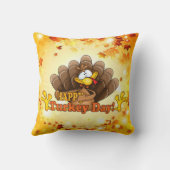 ハッピー七面鳥の日 クッション (裏面)
