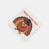 ハッピー七面鳥の日 スタンダードカクテルナプキン (角)