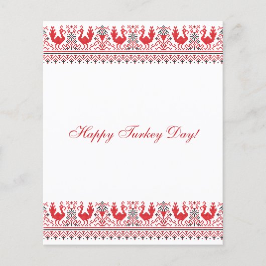 ハッピー七面鳥の日！ チラシ (正面)