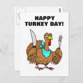 ハッピー七面鳥の日！ ポストカード (正面/裏面)